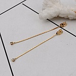 Äkta guldpläterad koppar örhängena slutstycke N°01 med genomskinlig strass