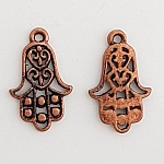 Hamsa hand charm N°02 Brons