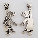 Barnberlock N°41-02 Zamak (försilvrad)