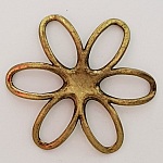 Flower Charm Metal N°003 gammalt guld