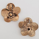 Flower Charm Metal N°008 Brons