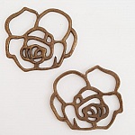 Flower Charm Metal N°011 Brons