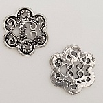 Charm blomma metall N°015 silver