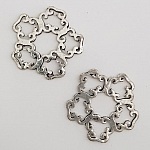 Charm blomma metall N°022 silver