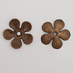 Flower Charm Metal N°027 koppar