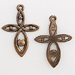 Flower Charm Metal N°028 Brons