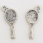 Charm Tennis Racket Sport N°05 Silver