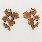 Flower Charm Metal N°051 Brons