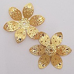 Blomma charm metall N°058 guld