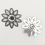 Flower Charm Metal N°059 Silver