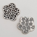 Flower Charm Metal N°079 Silver