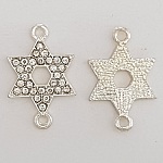 Charm blomma metall N°080 silver