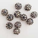 Akryl och strass pärla 10 mm shamballa stil N°05