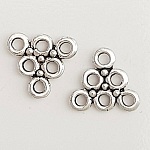 Flower Charm Metal N°088 Silver