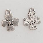 Flower Charm Metal N°091 Silver