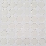 4 självhäftande 25 mm genomskinliga cabochons i harts