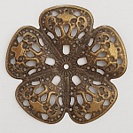 Flower Charm Metal N°099 brons gravyr