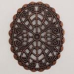 Flower Charm Metal N°103 koppar gravyr