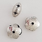 Charm blomma metall N°114 silver