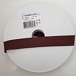 Bias helt textil 1 meter krage 56 Mörkbrun