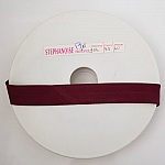 Bias slät all textil 1 meter krage 98 Bordeaux