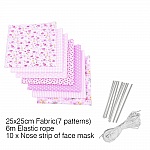 Maskmaterial set Rosa