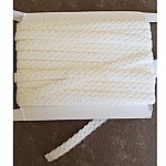 Metervis Fancy vit elastisk elastik 11 mm.