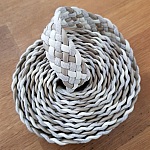 1 meter flätad läder N°01 30 mm