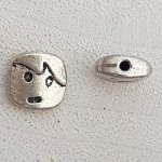 Metallpärla Boy 3D silver N°02