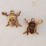 Skull och korsben charm N°07