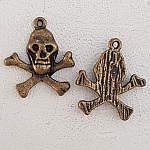 Skull och korsben charm N°13