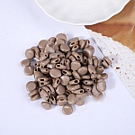 Elastiskt lås med spänne Mörkbrun gummikross N°02 x 10 st.