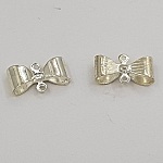 Silver Bow Tie Charm N°19 Charm Bow Tie Ribbon