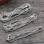 Collier N°03 chaîne boule 304 acier inoxydable de 70 cm - 1.5mm