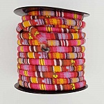 Rund spaghettisnöre N°01 Rosa x 1 meter