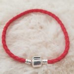 Europeiskt klipparmband vanligt 01 FRÅN 15 TILL 23 CM Rött