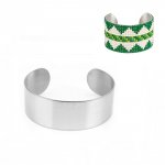 20 mm rostfritt stål manschettarmband N°03