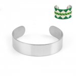 15 mm rostfritt stål manschettarmband N°04