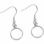 10 hållare för örhängen 25 mm N°06 Silver