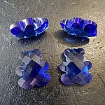 Björn hänge av facetterat glas N°01-02