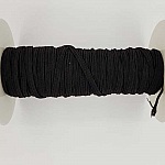 Platt mask elastisk 5 mm svart nr 03 per meter