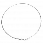 Halsband N°10 i rostfritt stål rektangulära nät av 45 cm