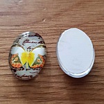 Cabochon oval 13 x 18 mm fjäril N°04