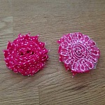 Blomma av fransigt tyg nr 46