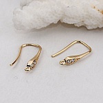 Örhängehållare N°26 Guldpläterad krok och Strass