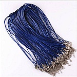 10 Halsband läderimitation diameter 1,5 mm 40 cm AC-07-2 