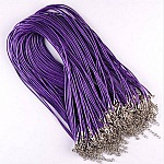 10 Halsband läderimitation diameter 1,5 mm 40 cm AF-02-4 