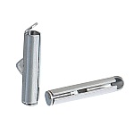 2 kopparrörspännen, silver matt, 20x6mm-845 