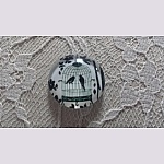 cabochon runt glas 10mm fåglar 006 