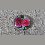 glas cabochon rund 25mm blomma 01-023 